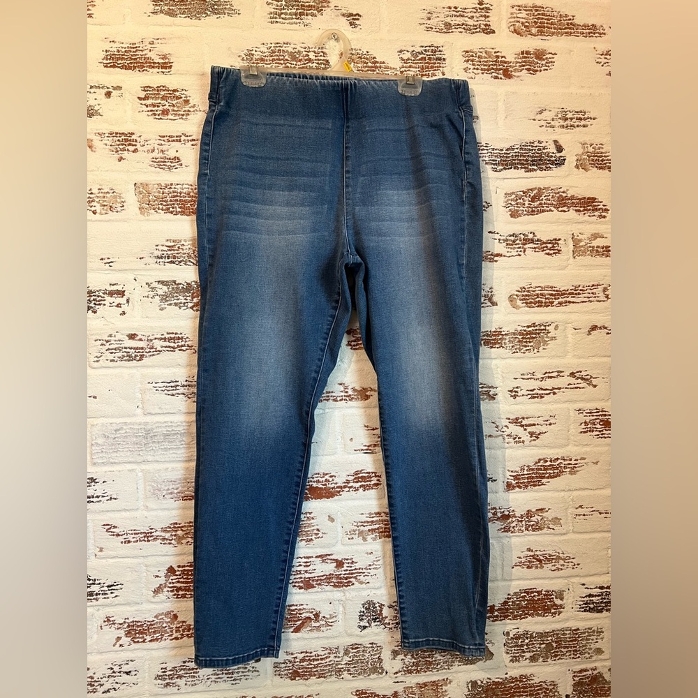 Soft Surroundings Pull-on Jeans Soft Lyocell Skinny Size L